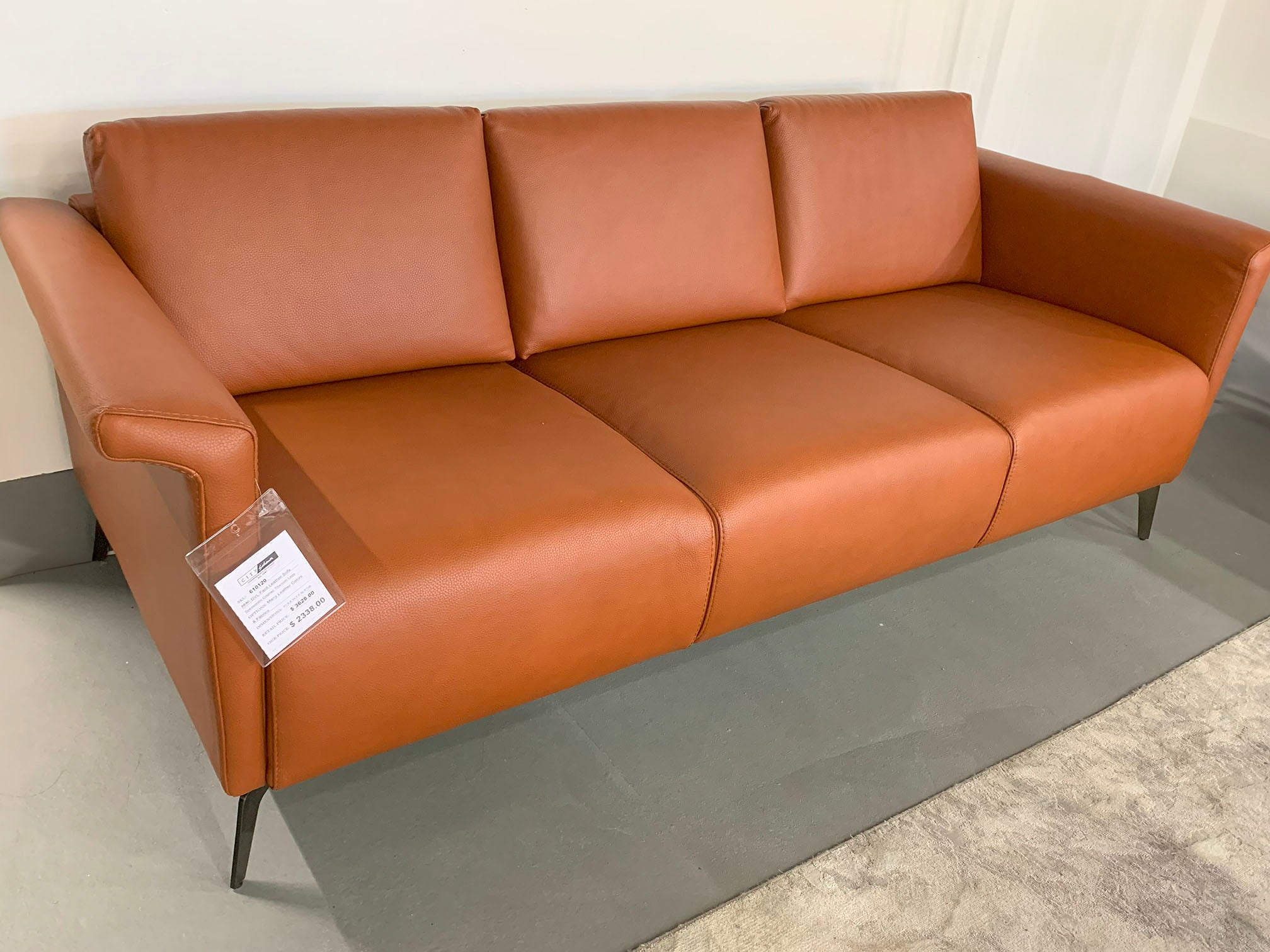 Facile Leather Sofa by Diven Living