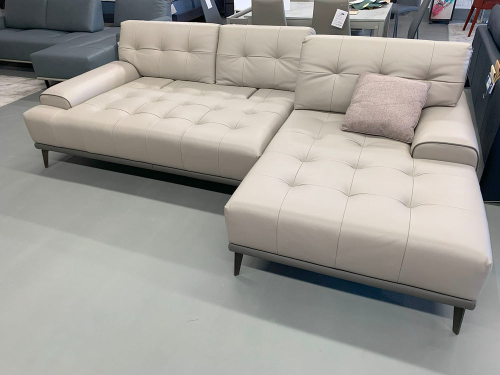 Joey Leather Sectional by Diven Living