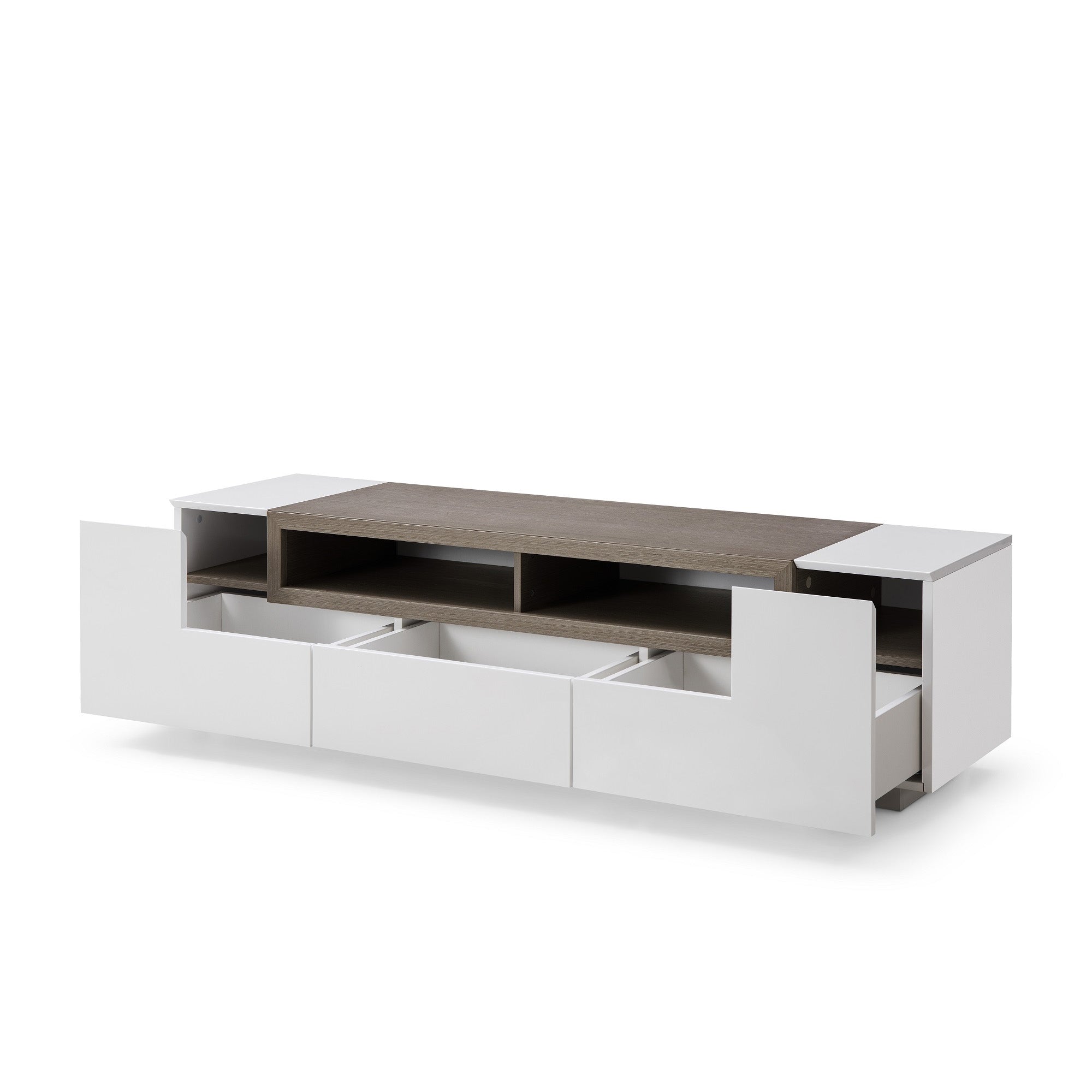 TV002 Modern TV Stand in White Gloss