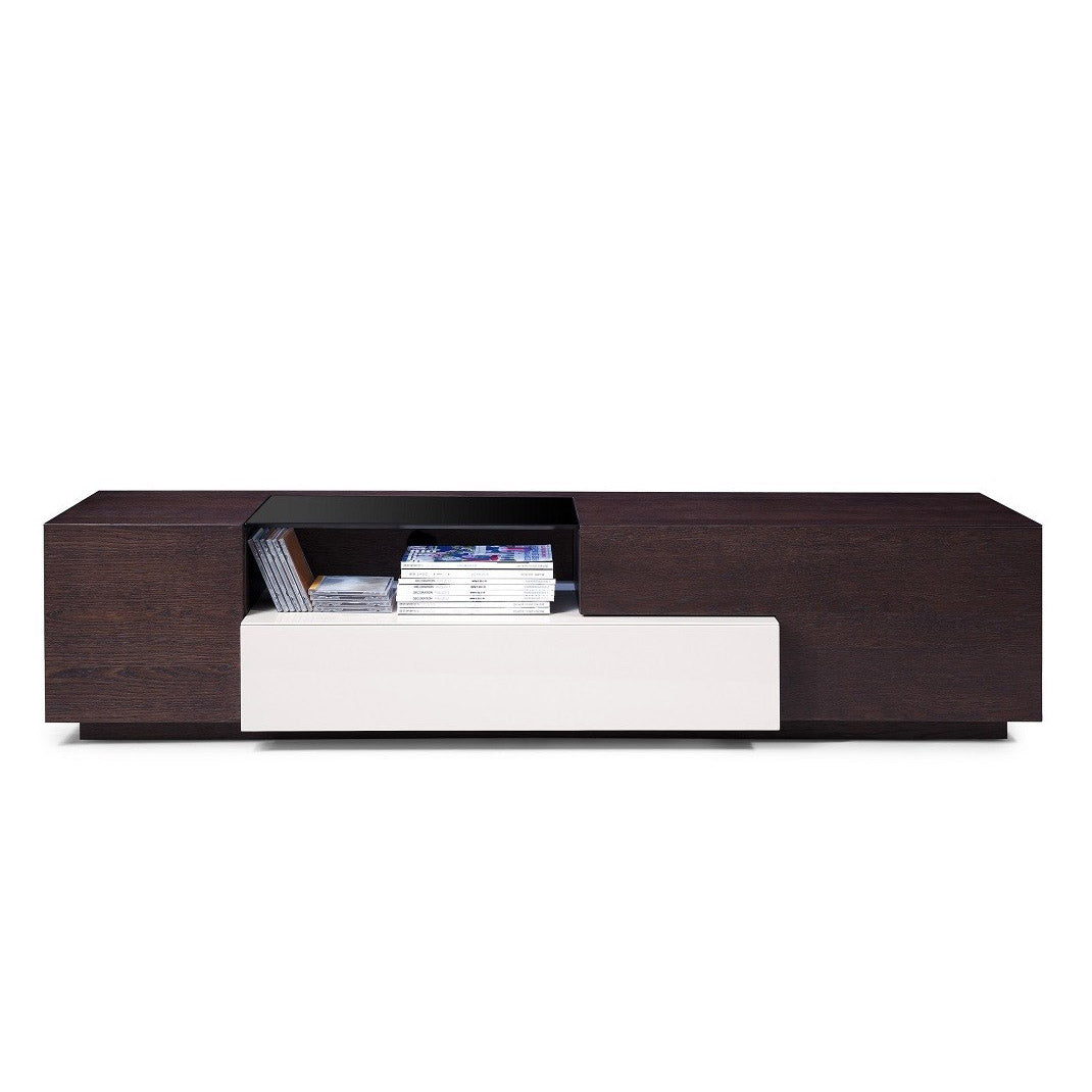 TV015 Brown Oak / Grey Lacquer TV Stand